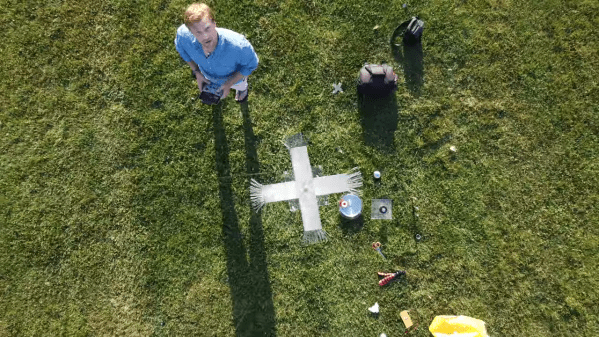 Recreating Ben Franklins kite experiment with a drone