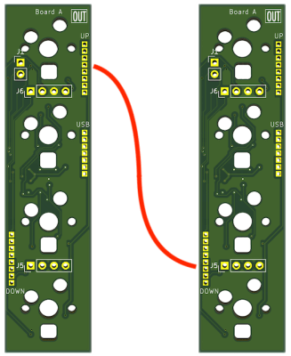 How to properly wire the boards together.